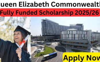 fully funded Queen Elizabeth Commonwealth Scholarship